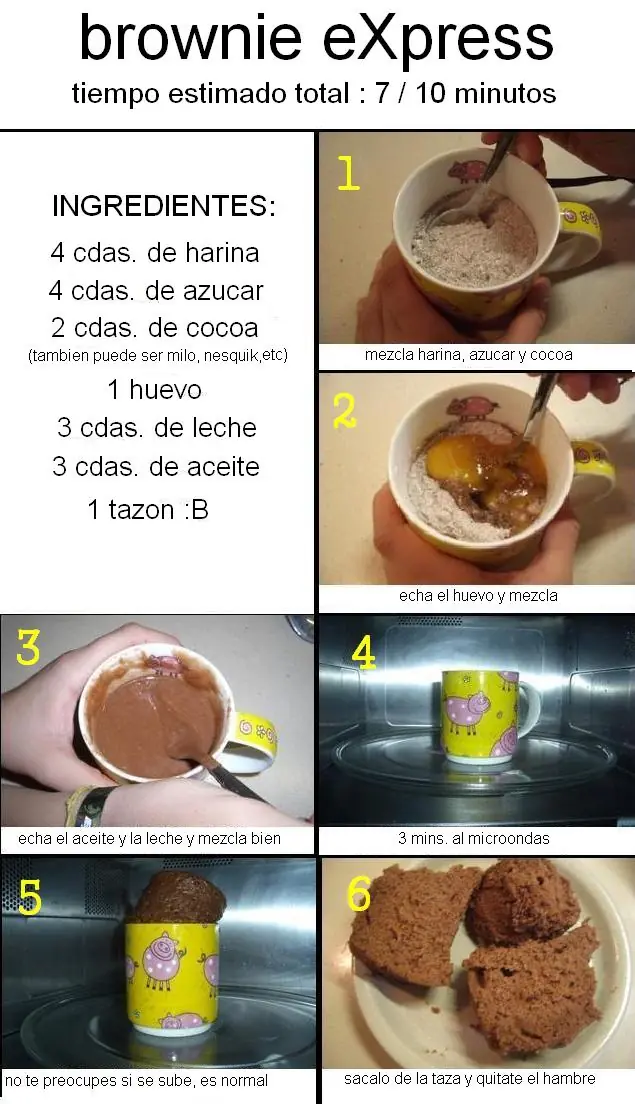 Brownie Express en 7 minutos