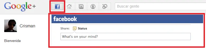 Facebook en Google+