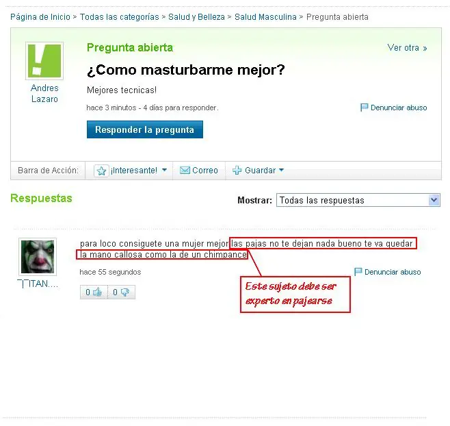 Yahoo: Preguntas y Respuestas tontas!