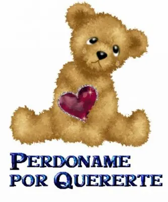 Lo siento, perdon, te amo, gracias