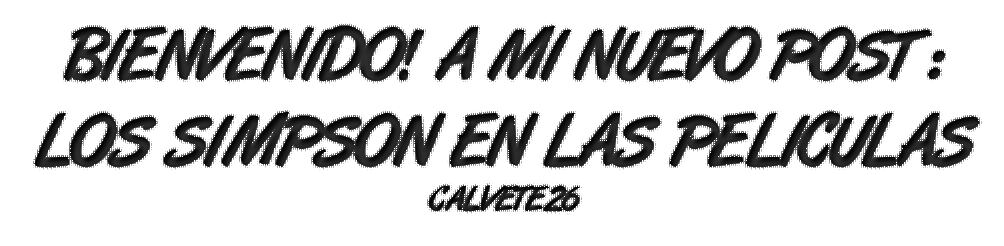 Los Simpson En Las Peliculas