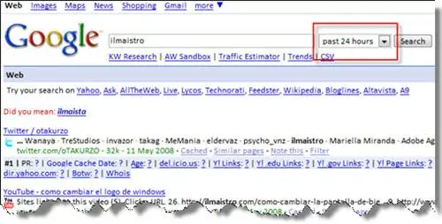 Filtrar resultados por fecha en Google