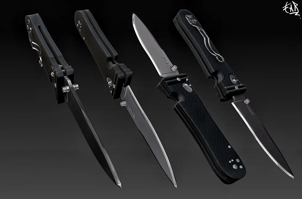 Modelado de Cuchillo SOG Spec Elite en Zbrush 4