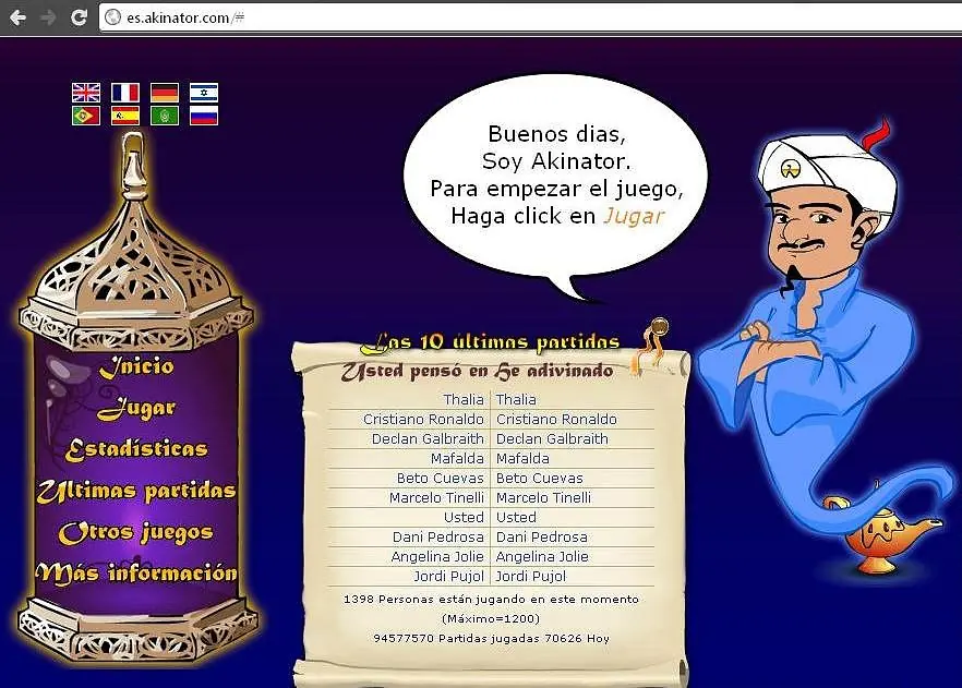 Akinator el adivino....