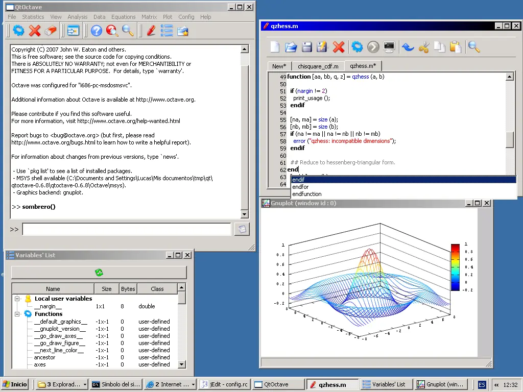 Octave, "el MatLab de linux"