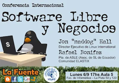 Conferencia LInux en la UNLP.