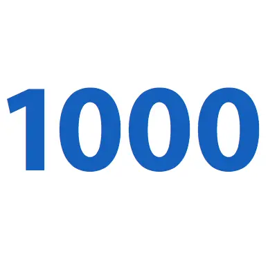Mis 1000 Puntos...(Curiosidades del numero 1000)