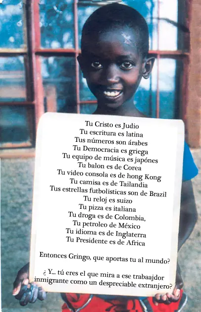 Mensaje del mundo a EEUU