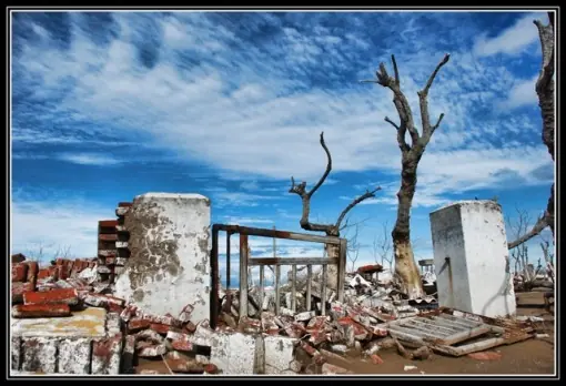 Villa Epecuén, el lago que se tragó al pueblo.