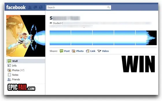 Tunea tu nuevo perfil de FB como el hadouken friki