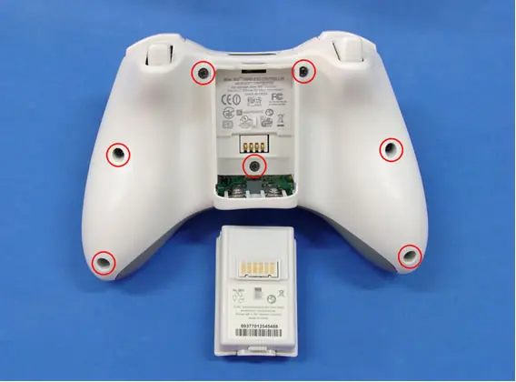 Instalación de la carcasa con LEDS para mandos xbox 360