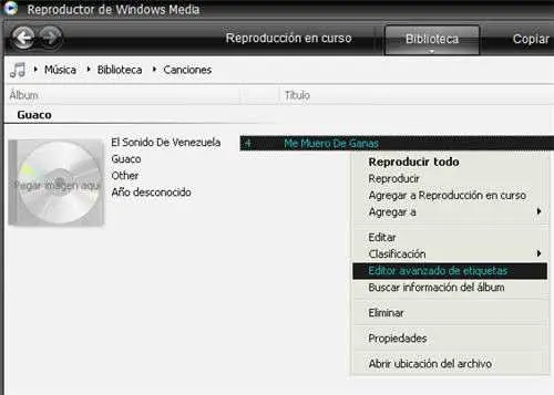 tutorial para poner caratulas a las canciones