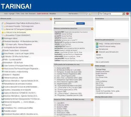 Todos los ''Taringas'' en internet