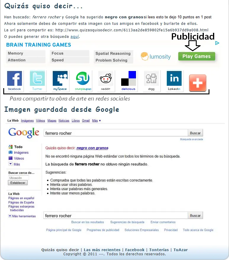 Quizás quiso decir... (Google) (crea el tuyo)