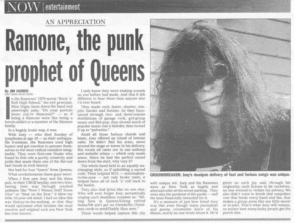 Joey Ramone [Post Homenaje]