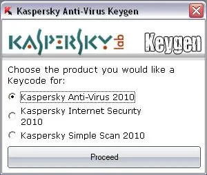 Atencion: Keygen de Kaspersky Antivirus 2010 tiene Virus