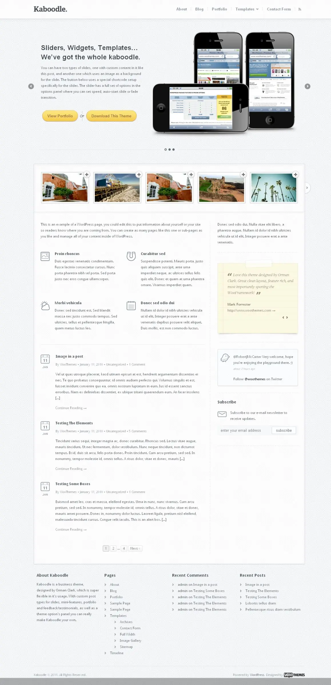 WooThemes - Kaboodle Plantilla para Wordpress