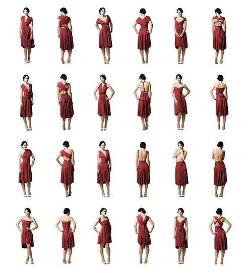 Hace vestidos transformables o multivestidos