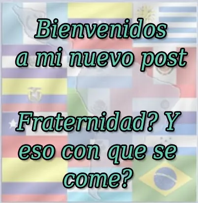 Fraternidad... Y eso con que se come?