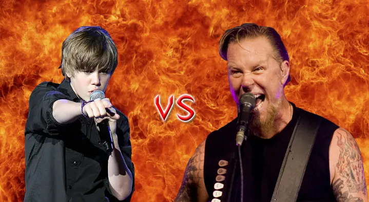 Justin Bieber vs Metallica