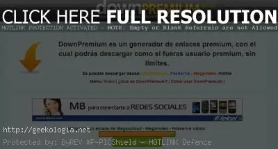DownPremium: generar enlaces Premium de diferentes servidore