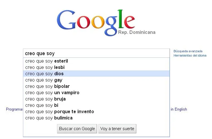 10 Busquedas extrañas en Google