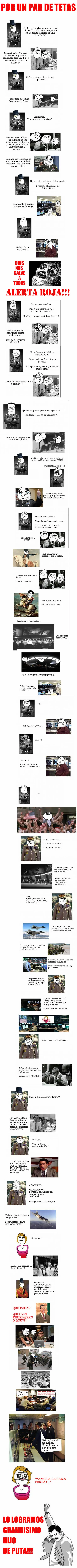 por un par de gomas
