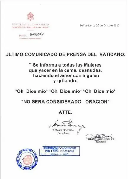hacer el amor no cuenta como oracion