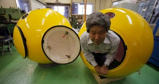 Japoneses crean refugio esférico flotante para sobrevivir
