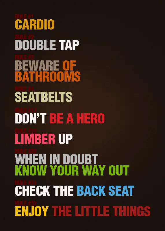 Reglas para Sobrevivir a un ataque zombie