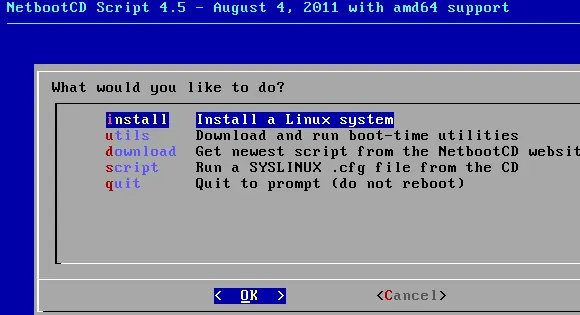 NetbootCD, varias distribuciones de Linux en un único disco