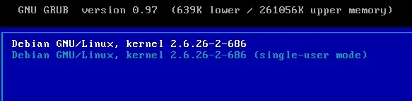 Restaurar clave de root en Debian