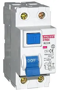 Disyuntor diferencial e interruptor termomagnetico