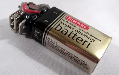 Cargador portátil para cel, mp3, via usb