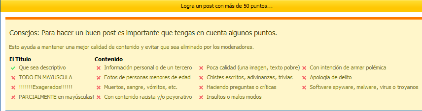 Consejos y trucos para crear un buen post y ser NFU