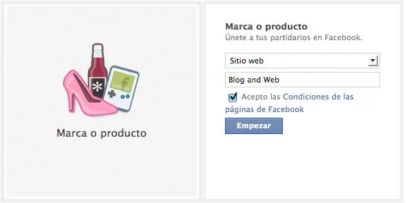 Hacer una página en Facebook para tu blog