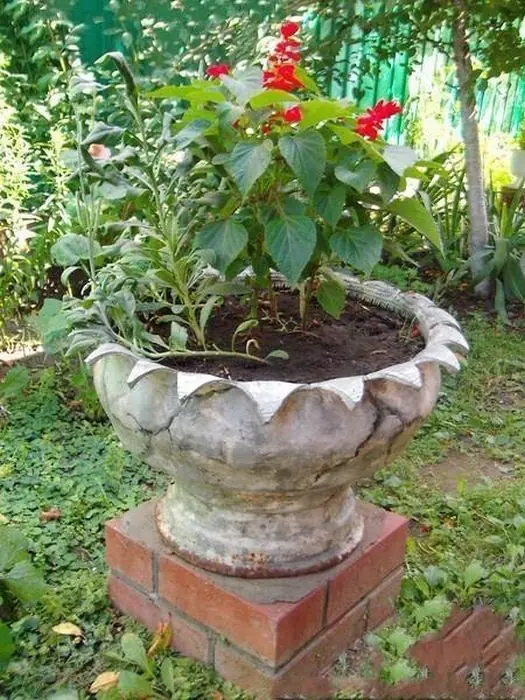 Reciclar rueda de auto para Jardin