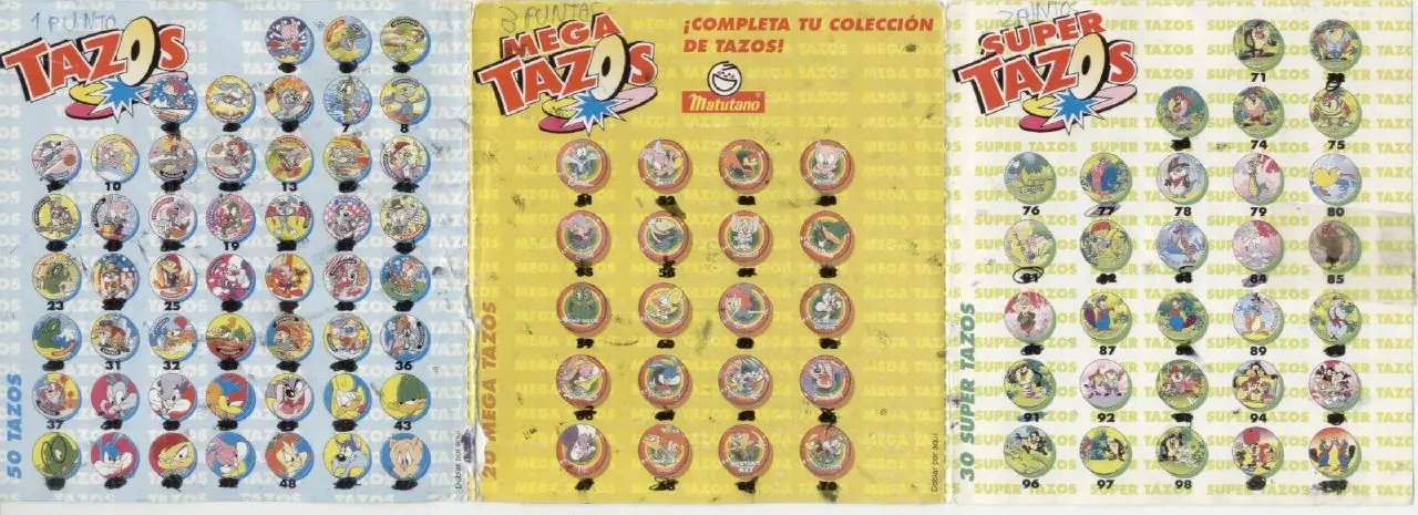 ¡Ah, los tazos!¡