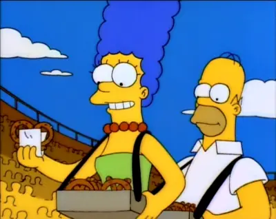 Haz como Marge y ten fiebre de Pretzel