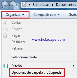 Como ver archivos ocultos Windows 7