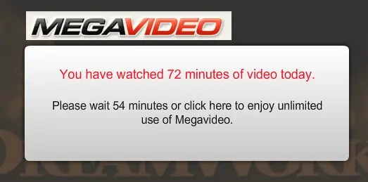 Megavideo sin restricciones