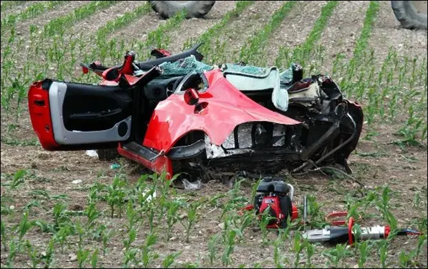 10 Accidentes de alta velocidad y alta gama