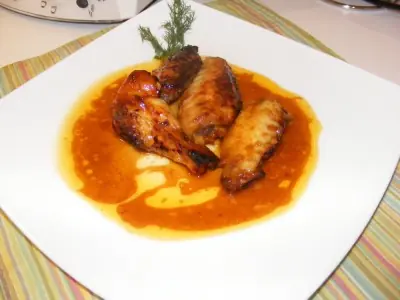 alas de pollo al vino blanco