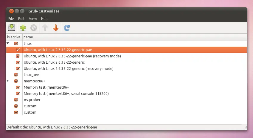 ¡Grub Customizer: reordenar, añadir y borrar entradas!