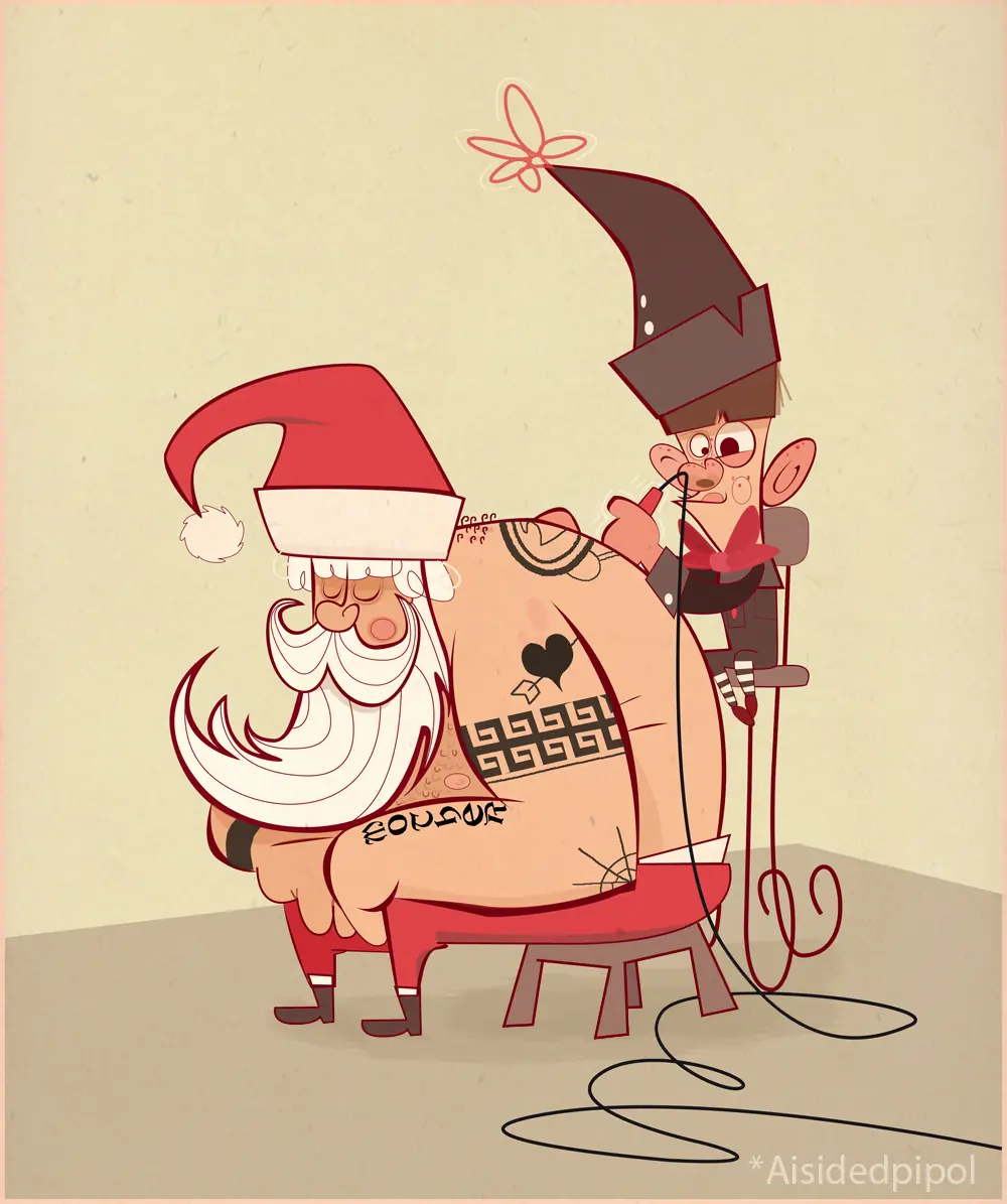 Mi dibujo de Santa Claus