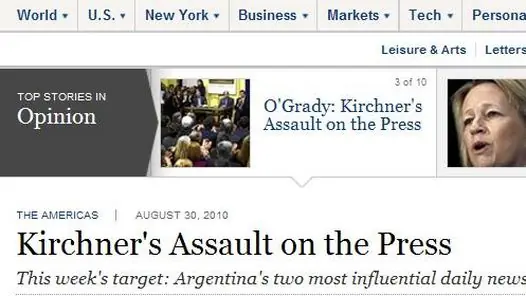 Dura columna del Wall Street Journal