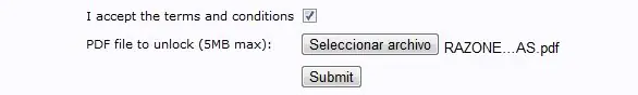 Desbloquear online archivos en pdf