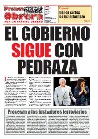 El Gobierno sigue con Pedraza