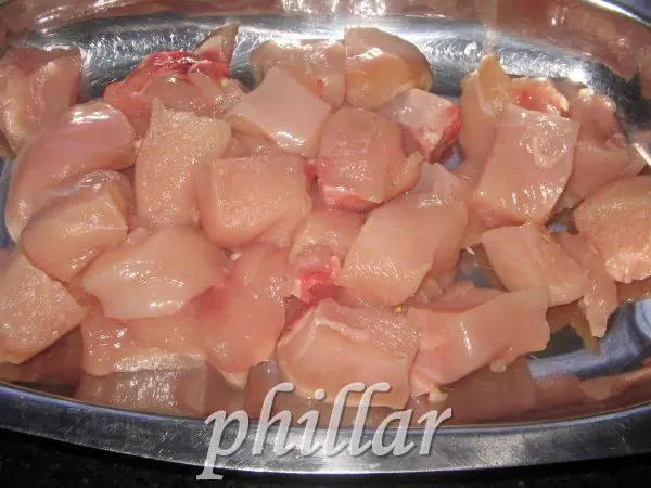brochette de pollo amarillo ( foto.receta. Resubido )
