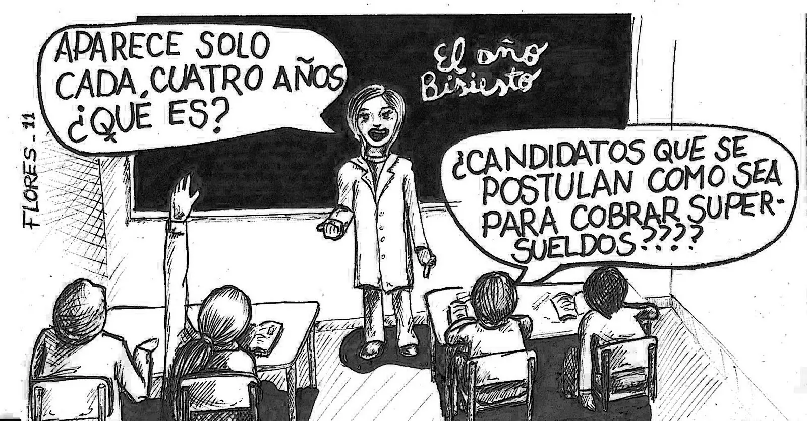 Los candidatos bisiestos. Humor gráfico
